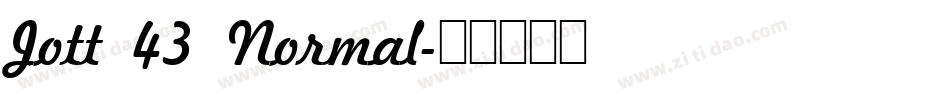 Jott 43 Normal字体转换